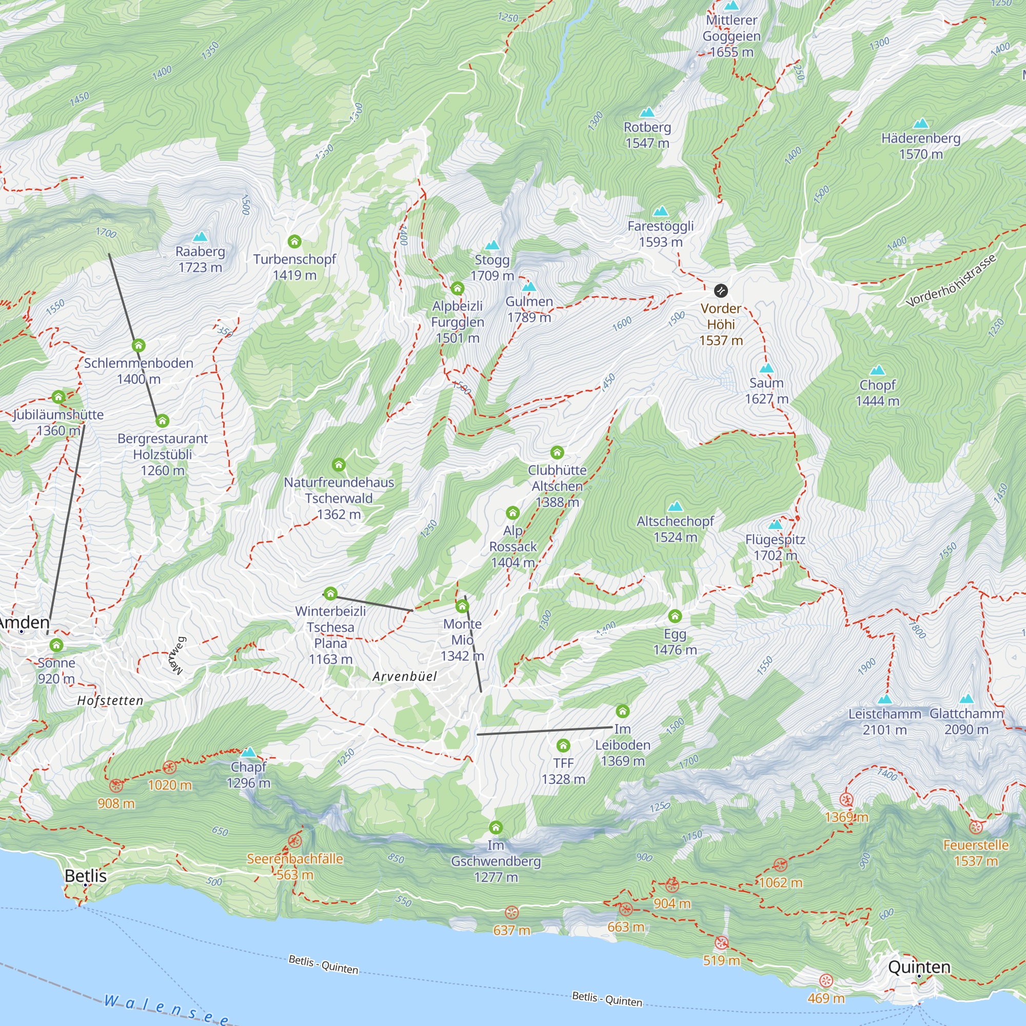 Alp Rossack map