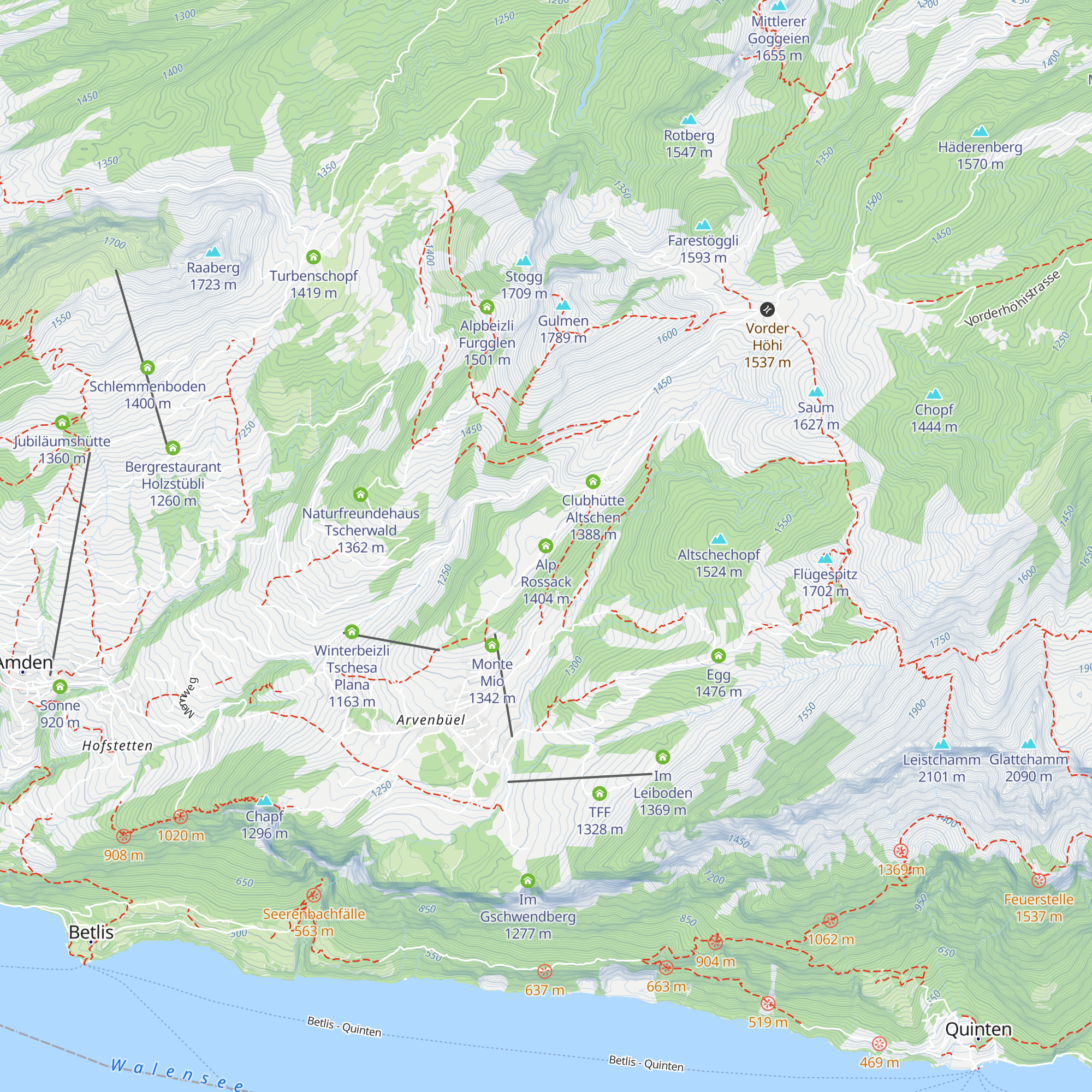 Alp Rossack map