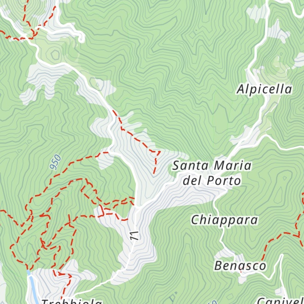 Map of Monte Scietto