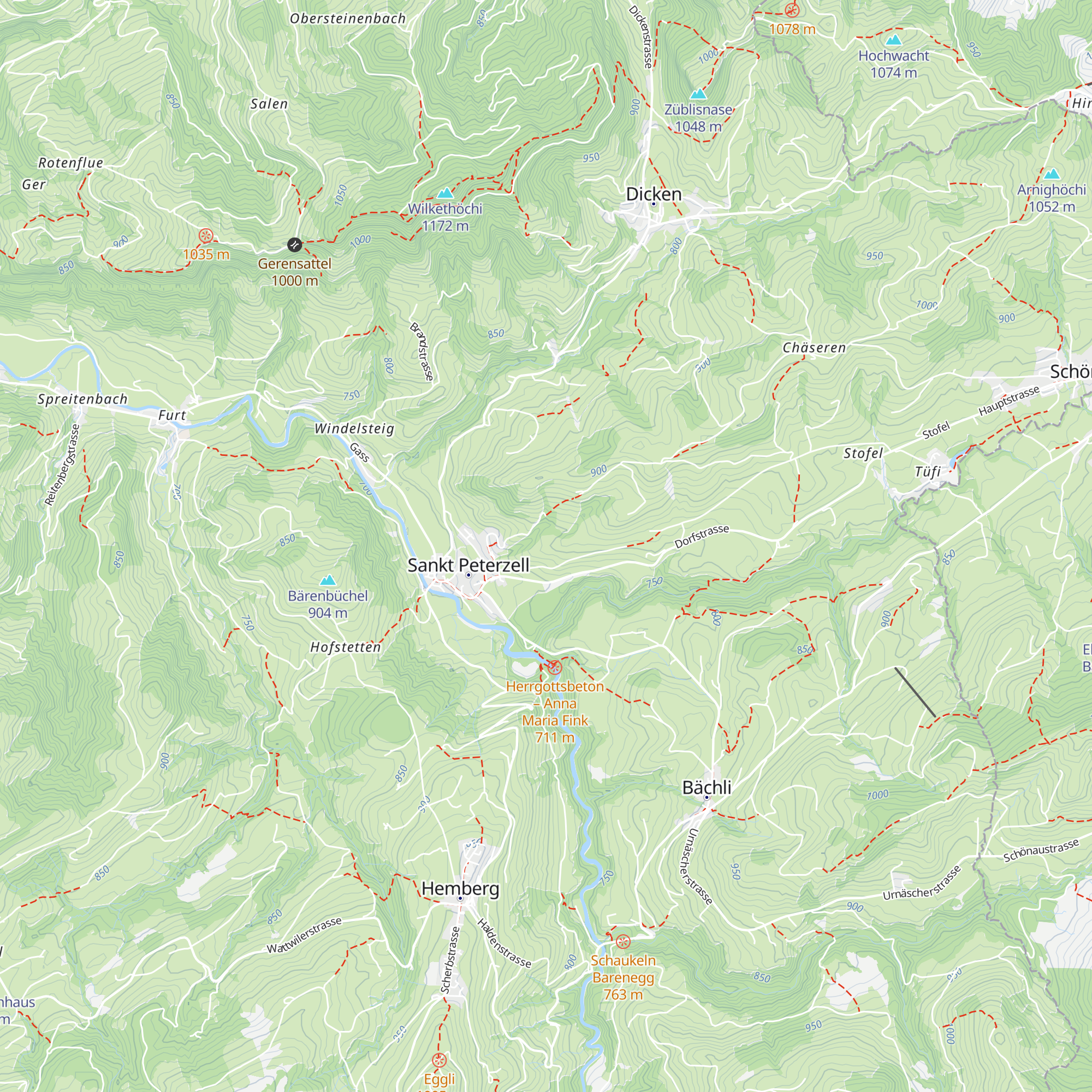 Herrenweid map