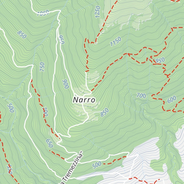 Map of Baita della Croce