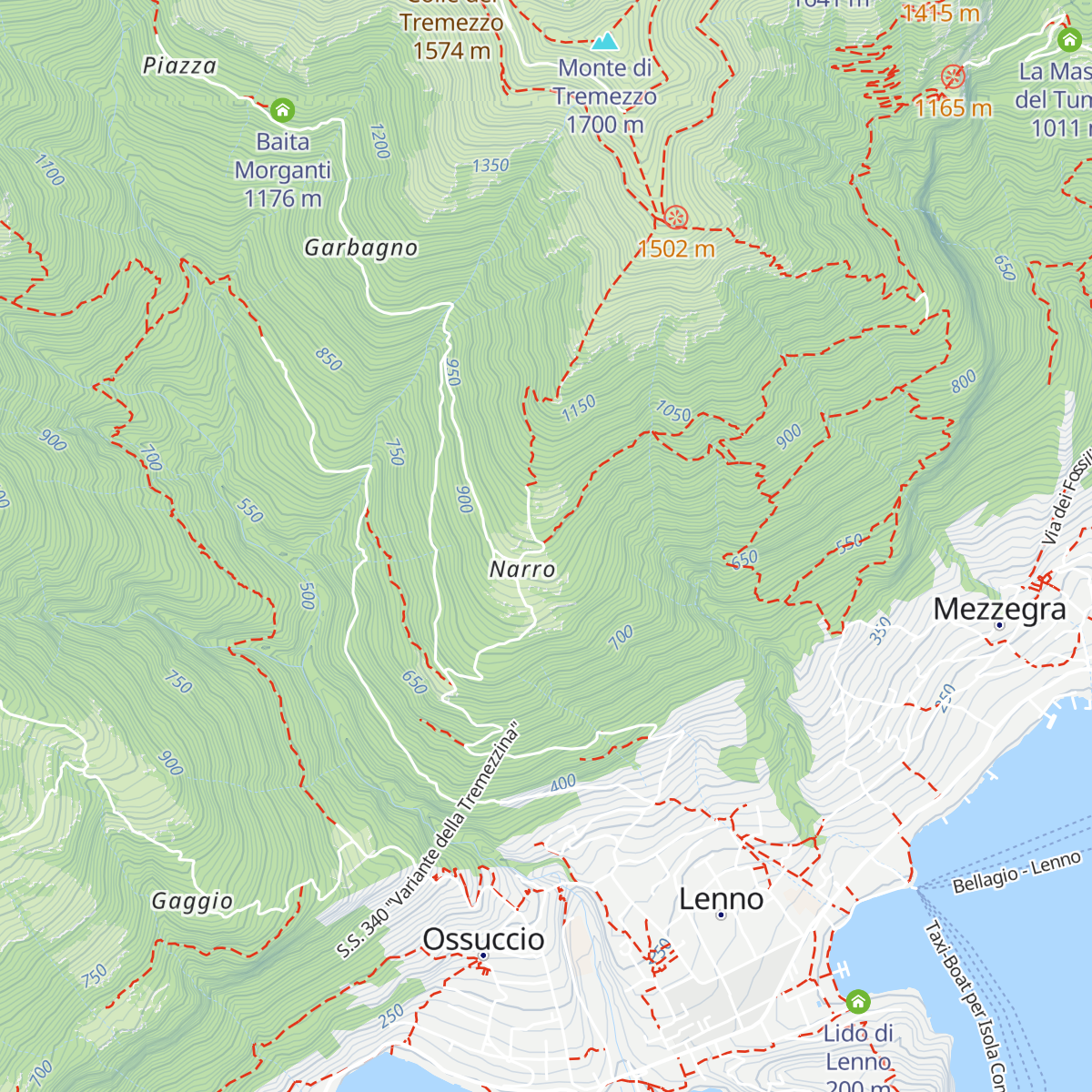 Baita della Croce map