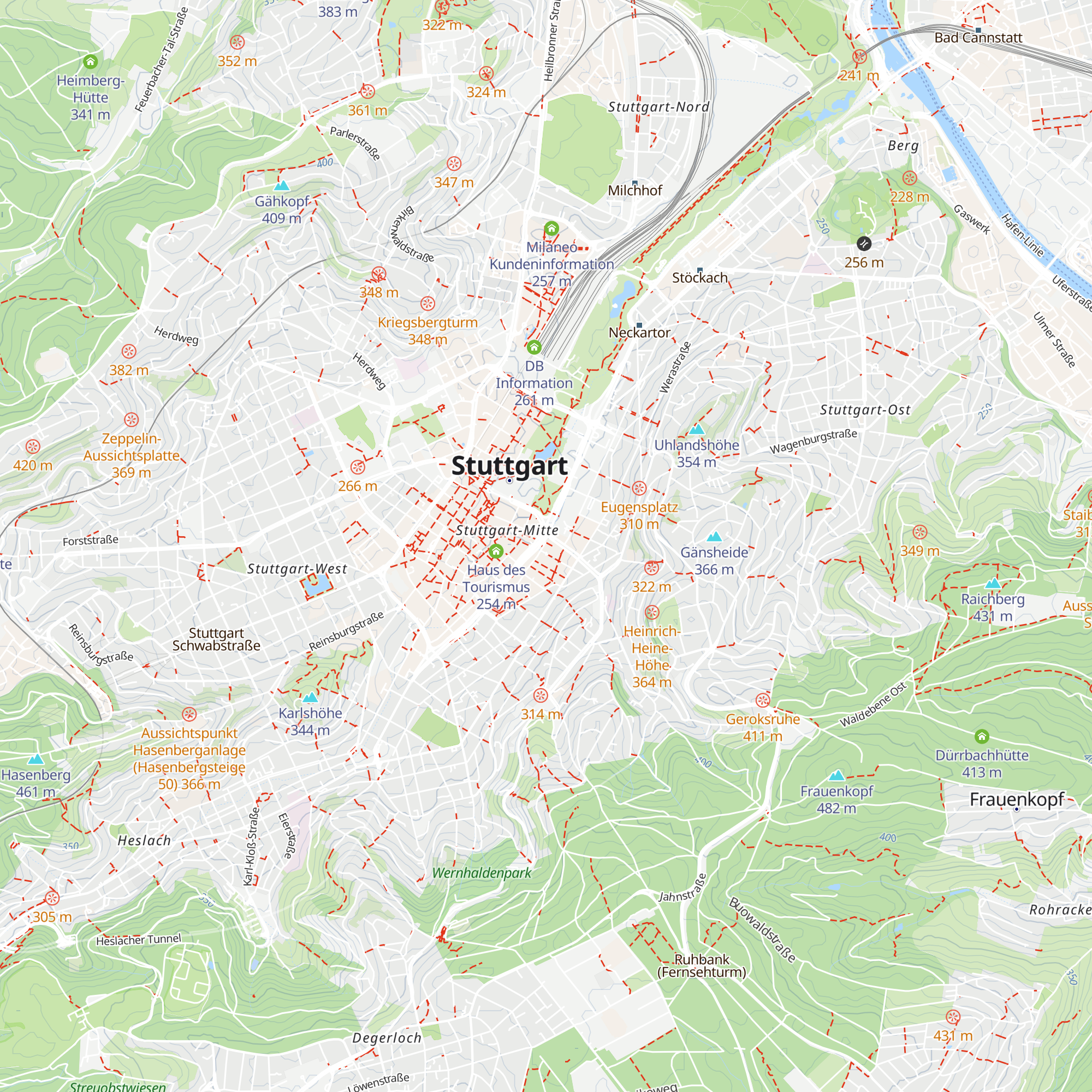 Jugendagentur Stuttgart map