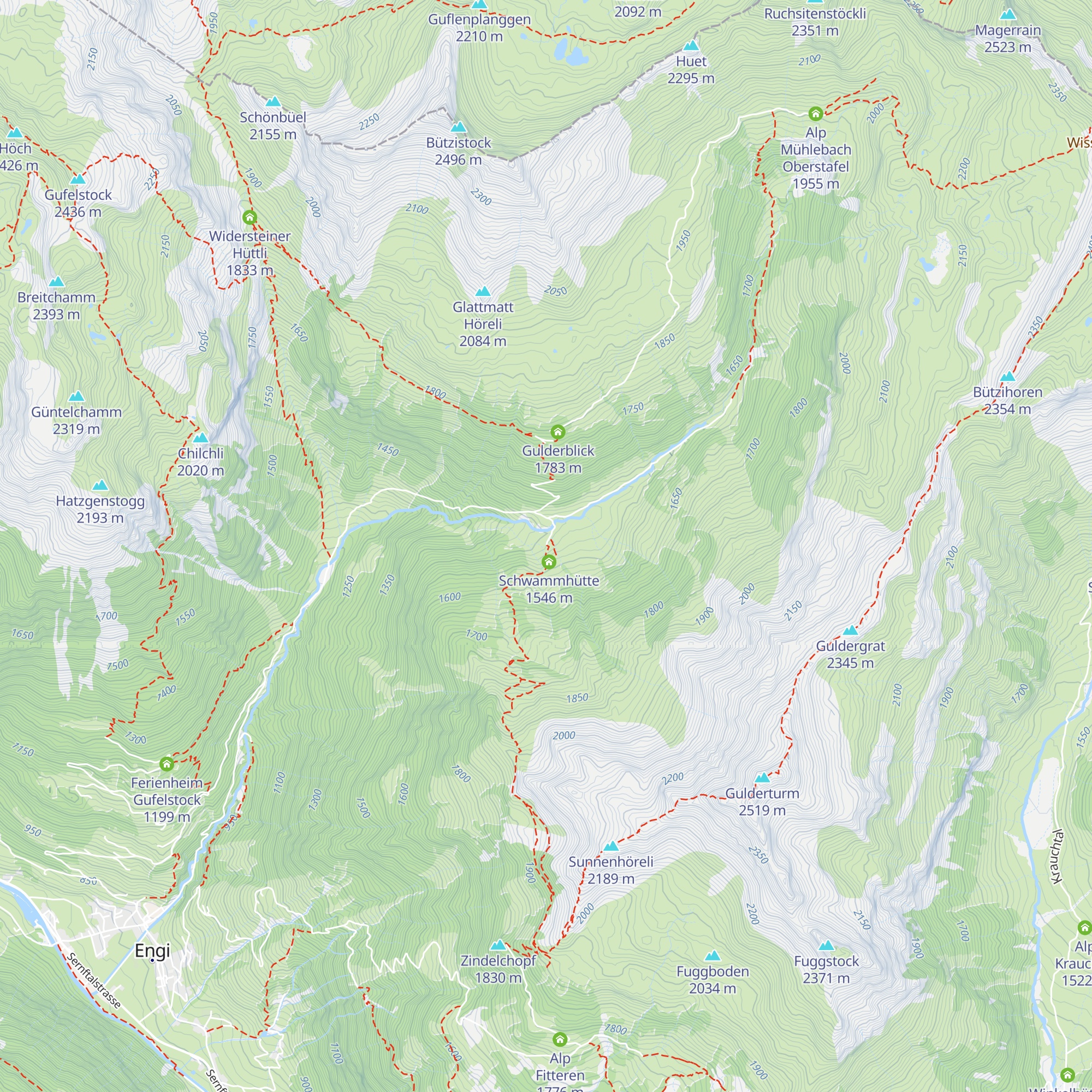 Gamszinggenhütte map
