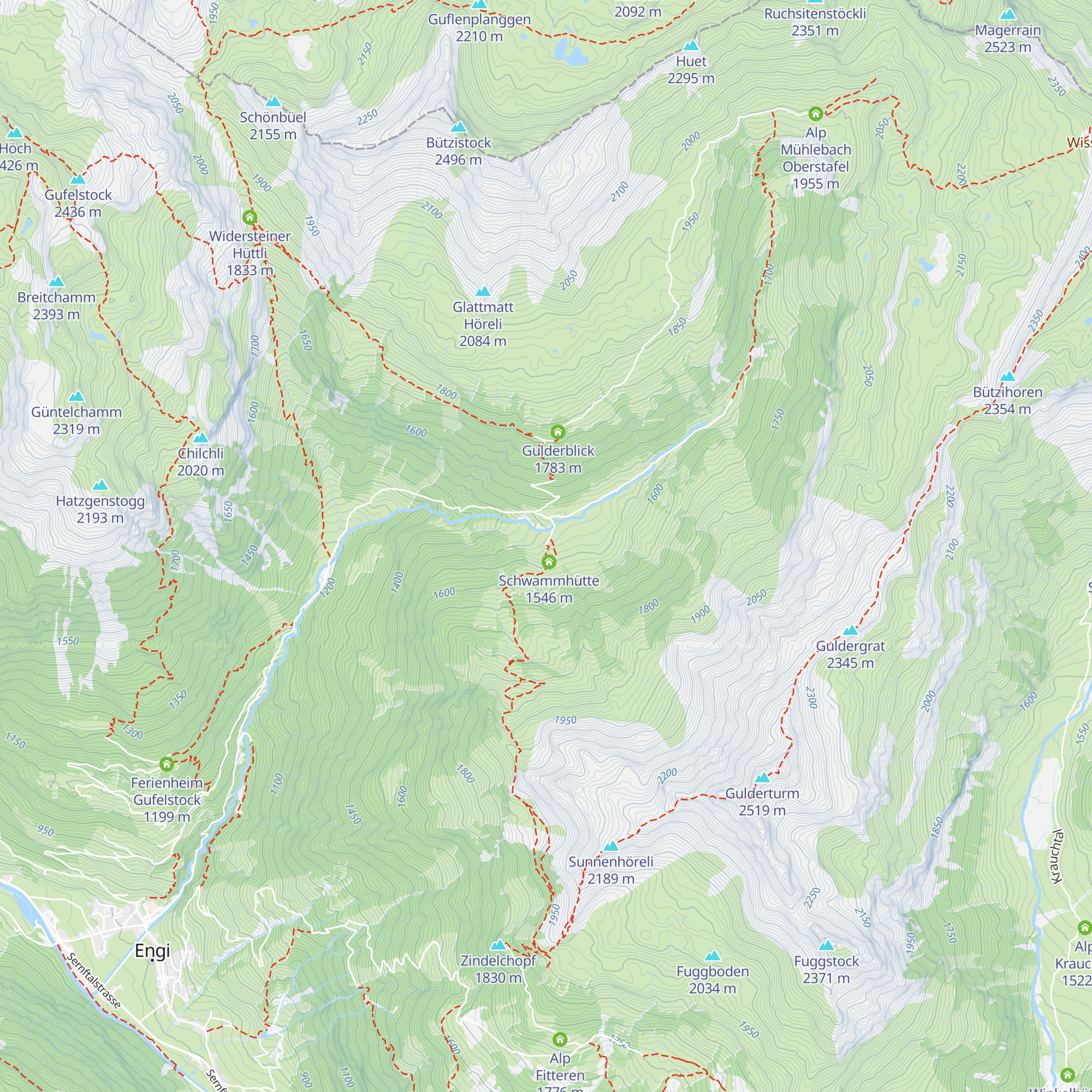 Gamszinggenhütte map