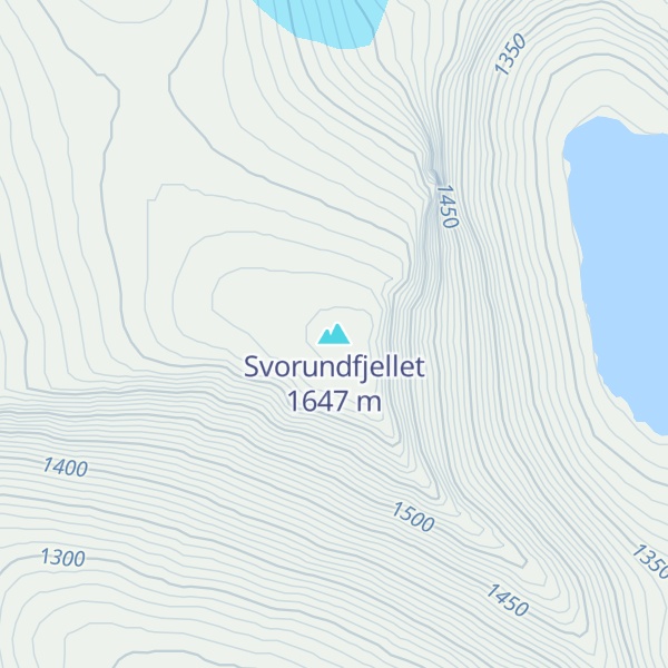 Map of Svorundfjellet