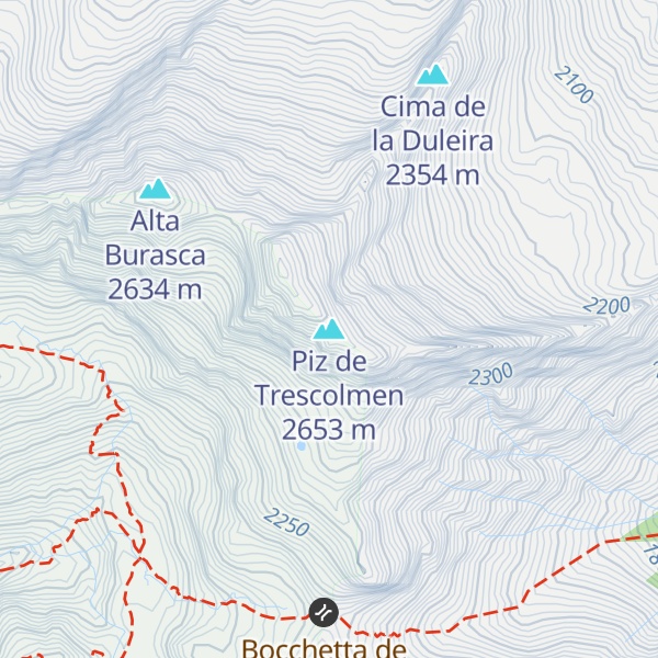 Map of Piz de Trescolmen