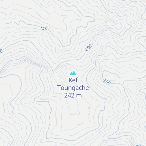 Map of Kef Toungache