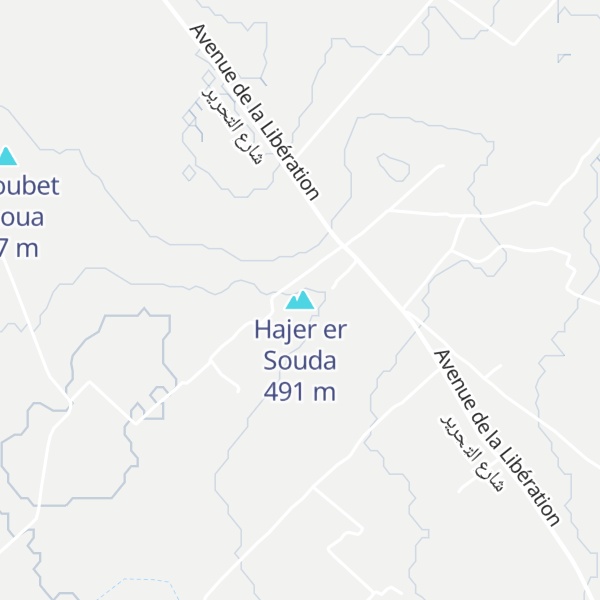 Map of Hajer er Souda