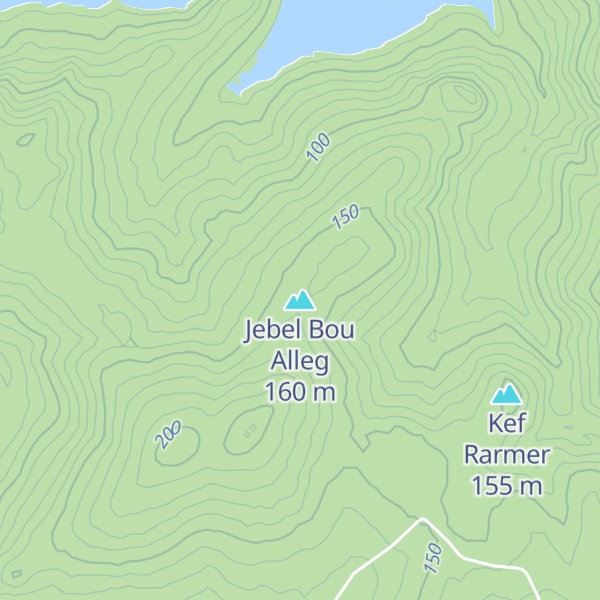 Map of Jebel Bou Alleg