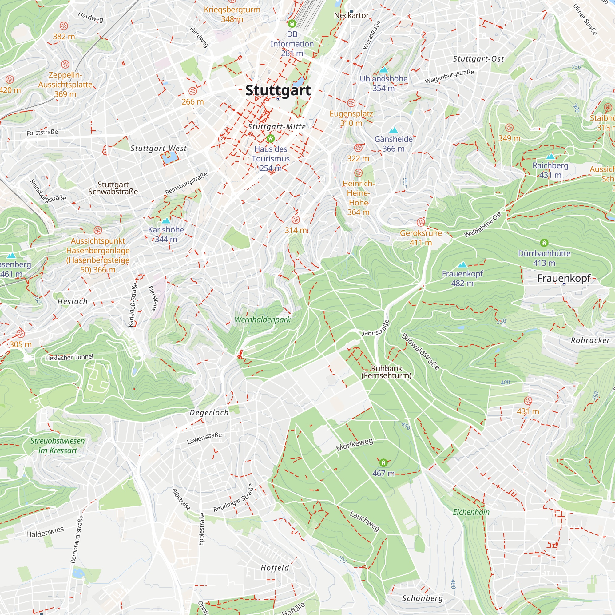 Bopserhütte map