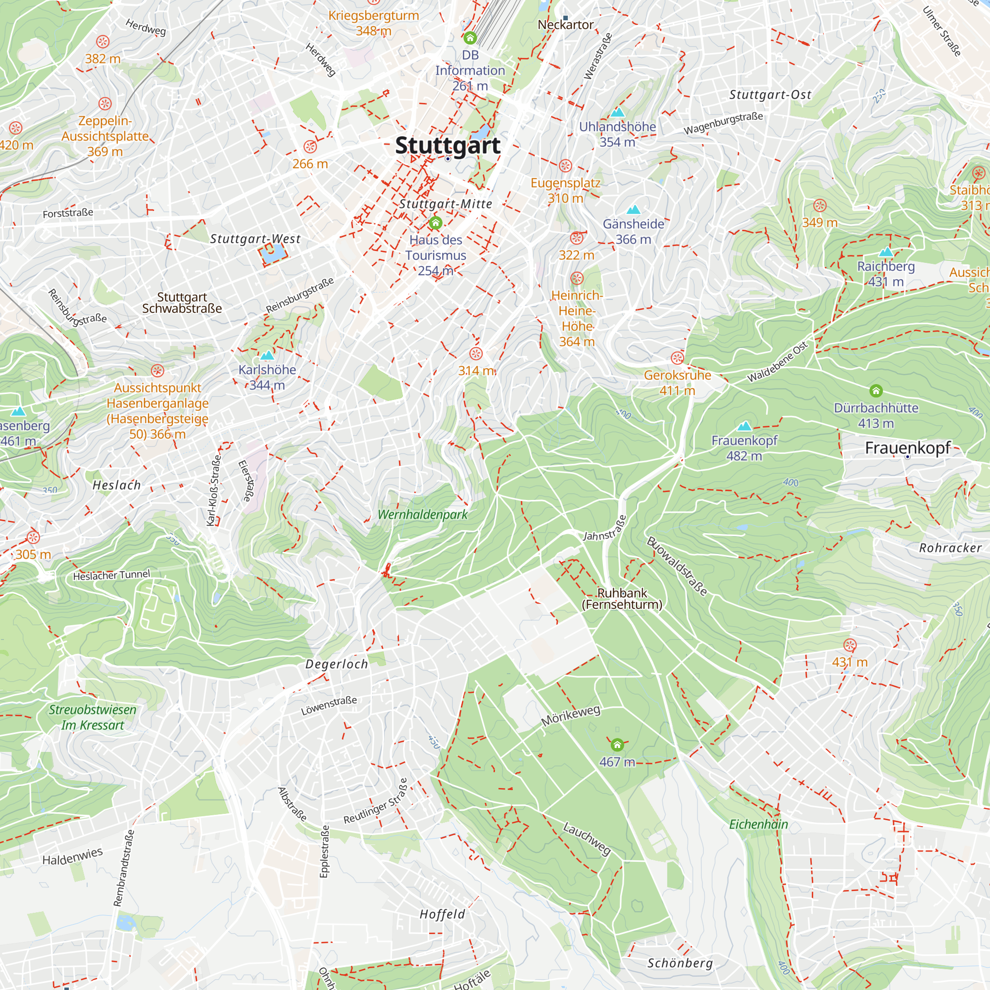 Bopserhütte map