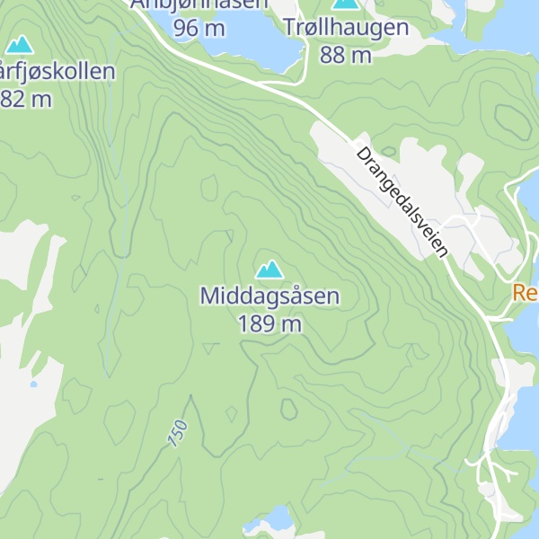 Map of Middagsåsen