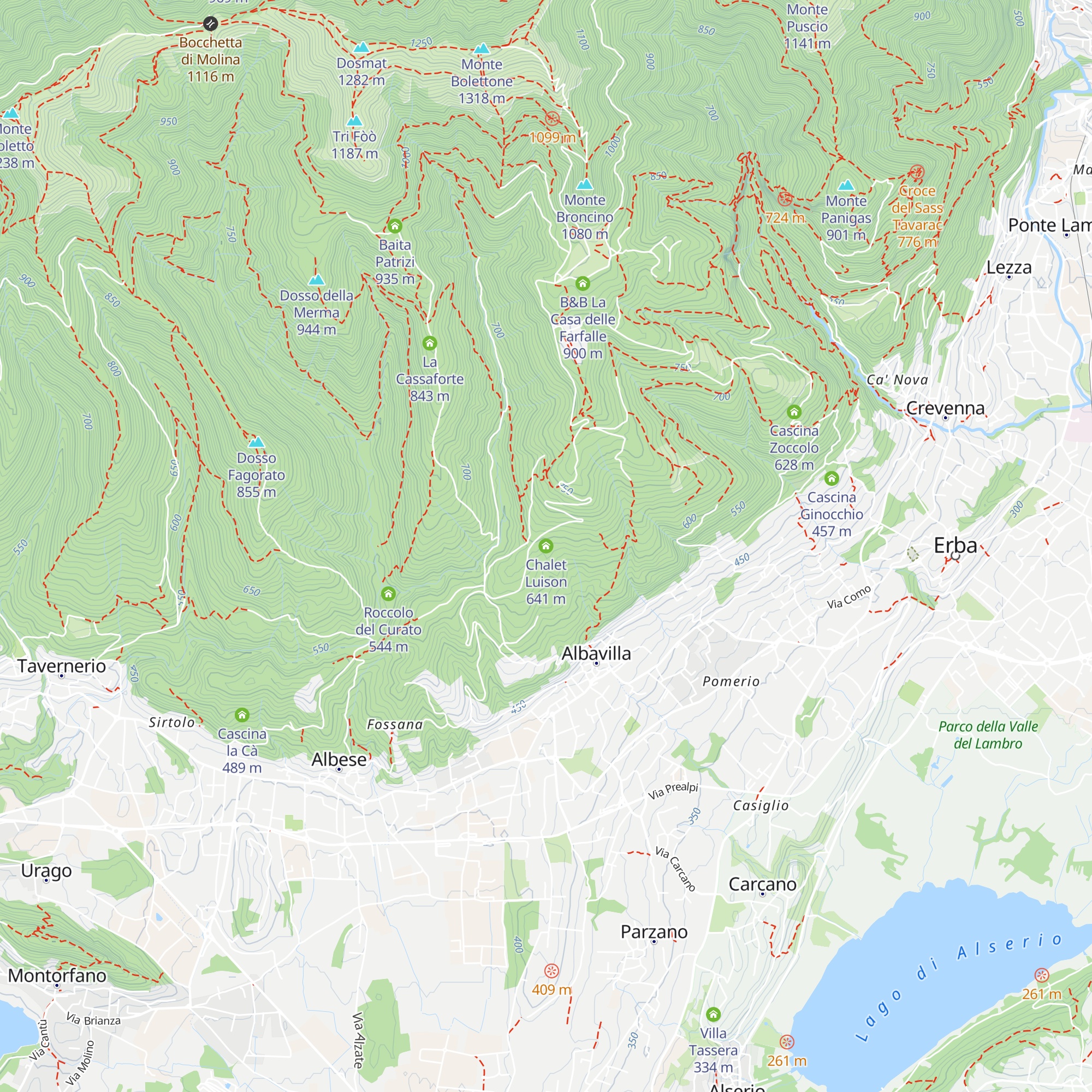 Chalet Luison map