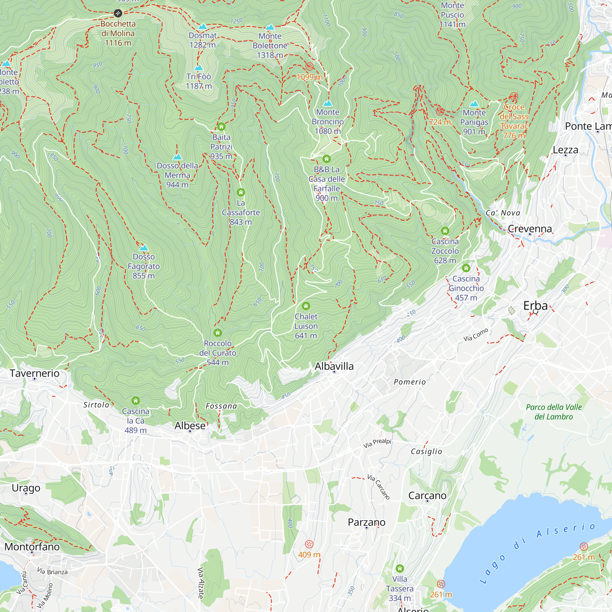 Chalet Luison map