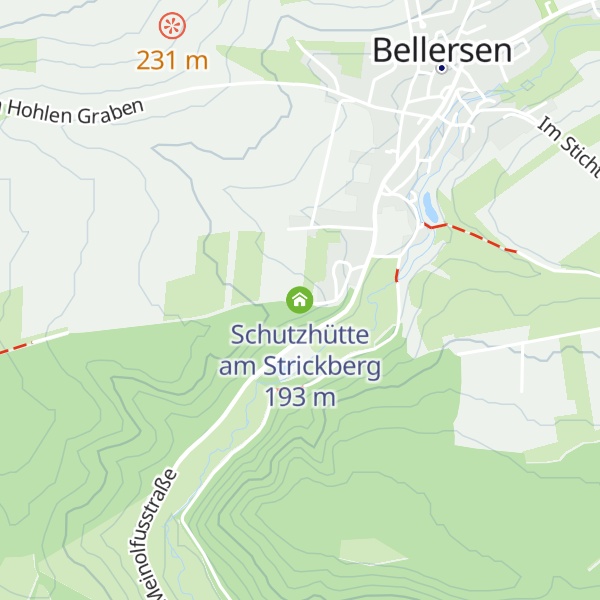 Map of Schutzhütte am Strickberg