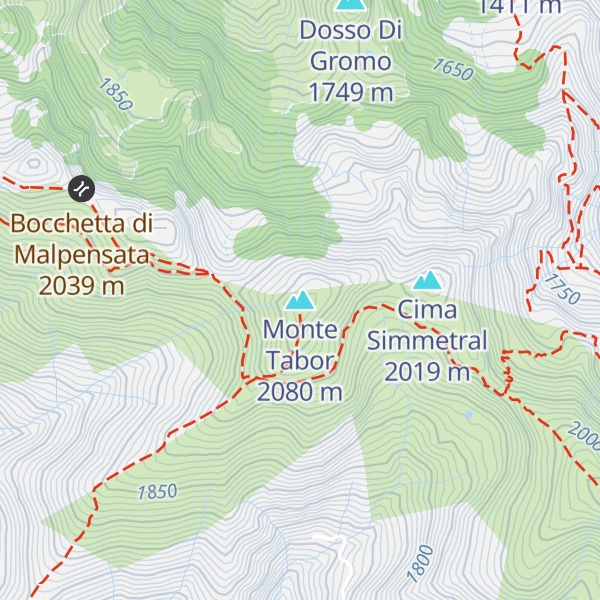 Map of Monte Tabor