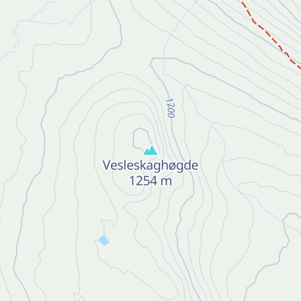 Map of Vesleskaghøgde