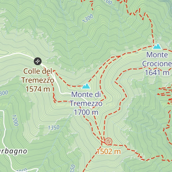 Map of Monte di Tremezzo