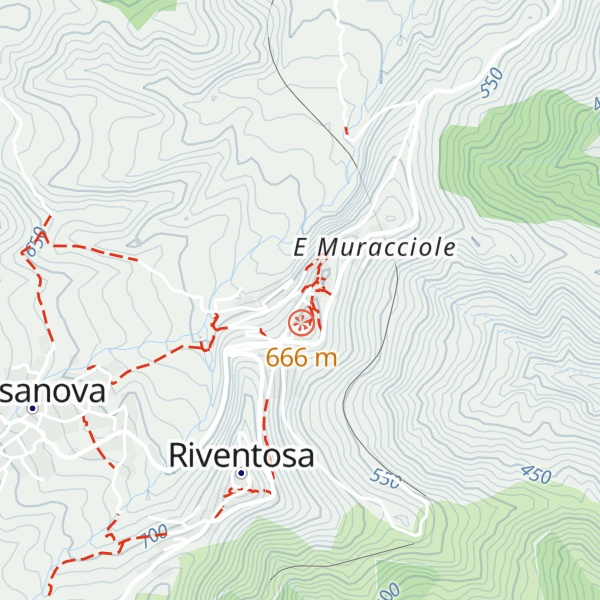 Map of Gîte d'étape de Poggio-di-Venaco