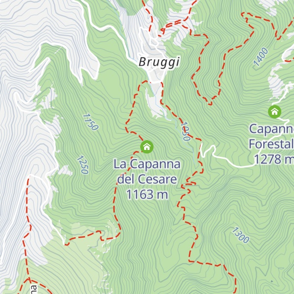 Map of La Capanna del Cesare