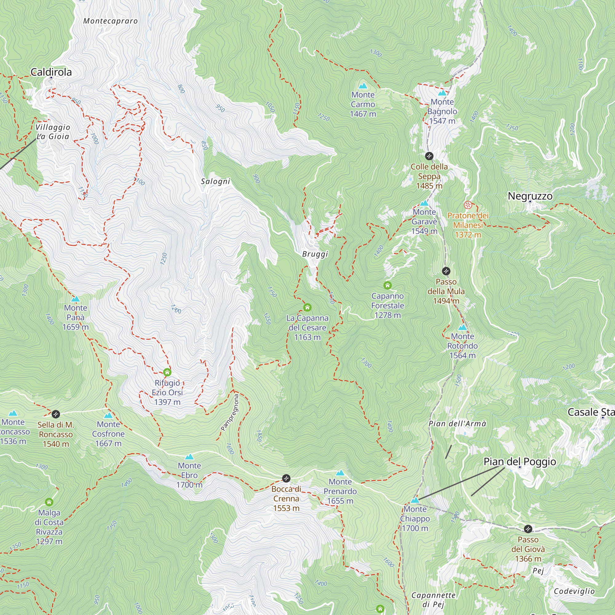 La Capanna del Cesare map