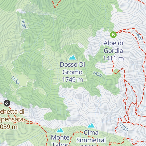 Map of Alpe Corte di mezzo