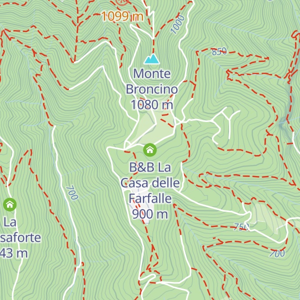 Map of B&B La Casa delle Farfalle