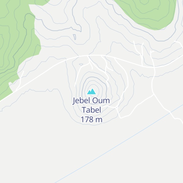 Map of Jebel Oum Tabel