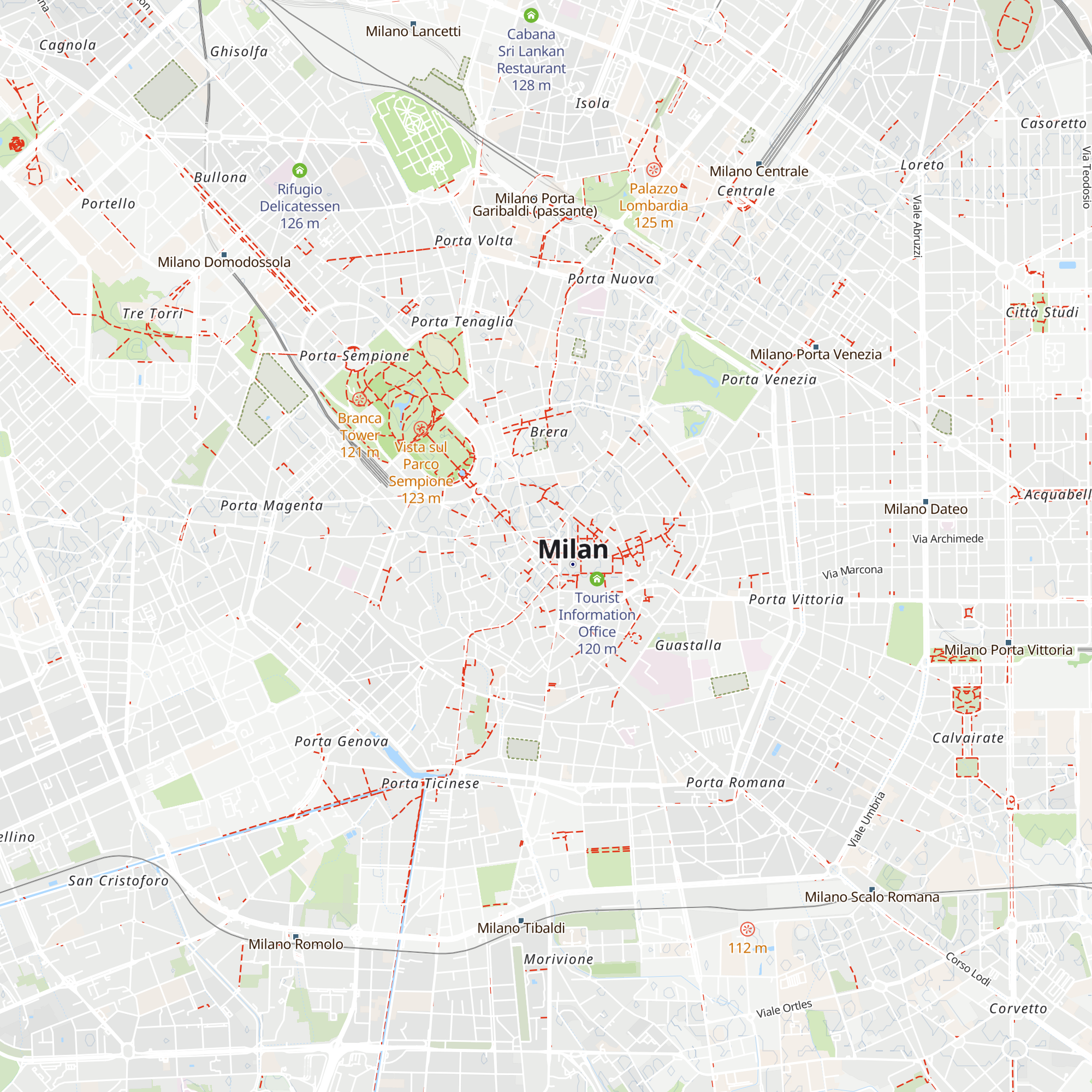 YESMILANO Tourism Space map