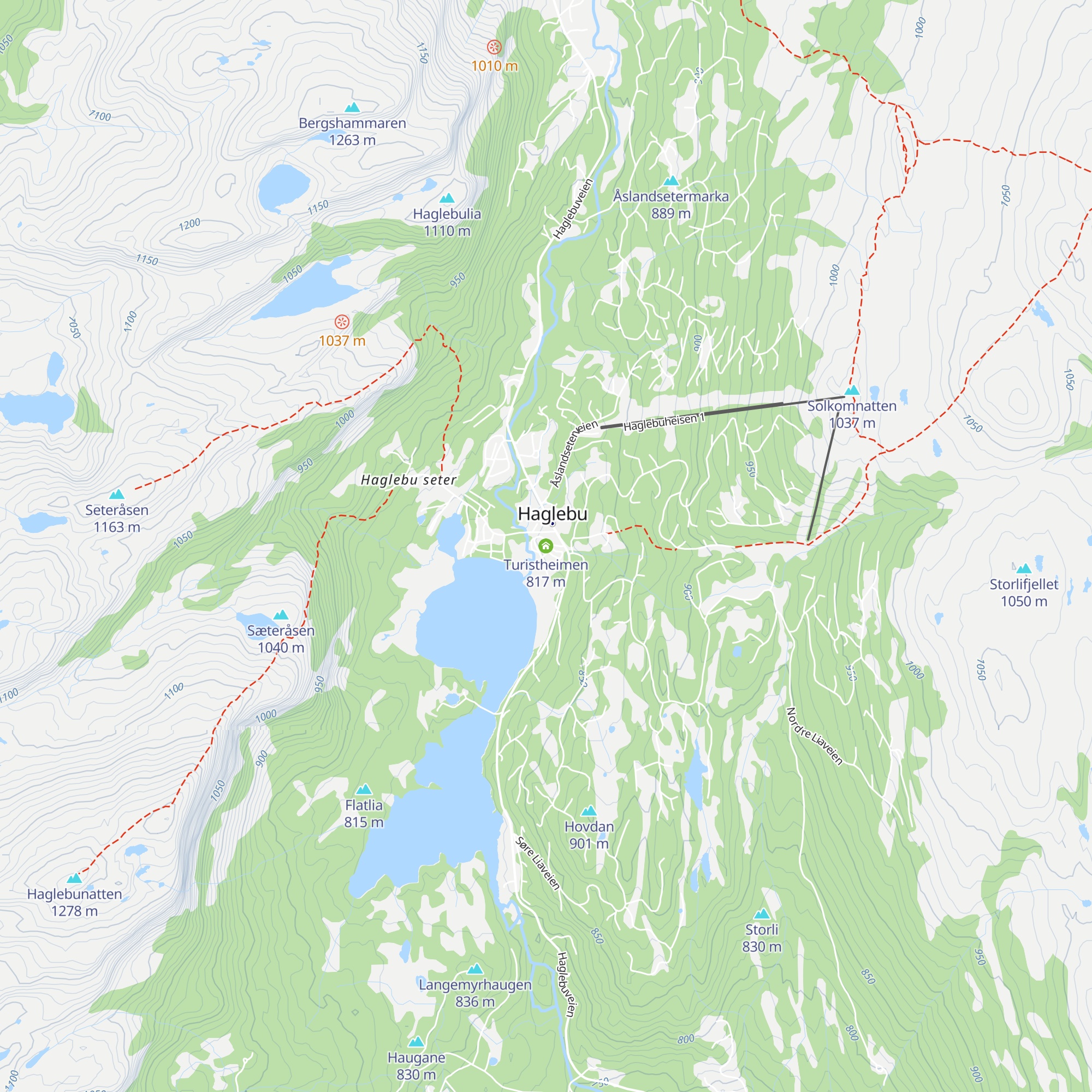 Turistheimen map