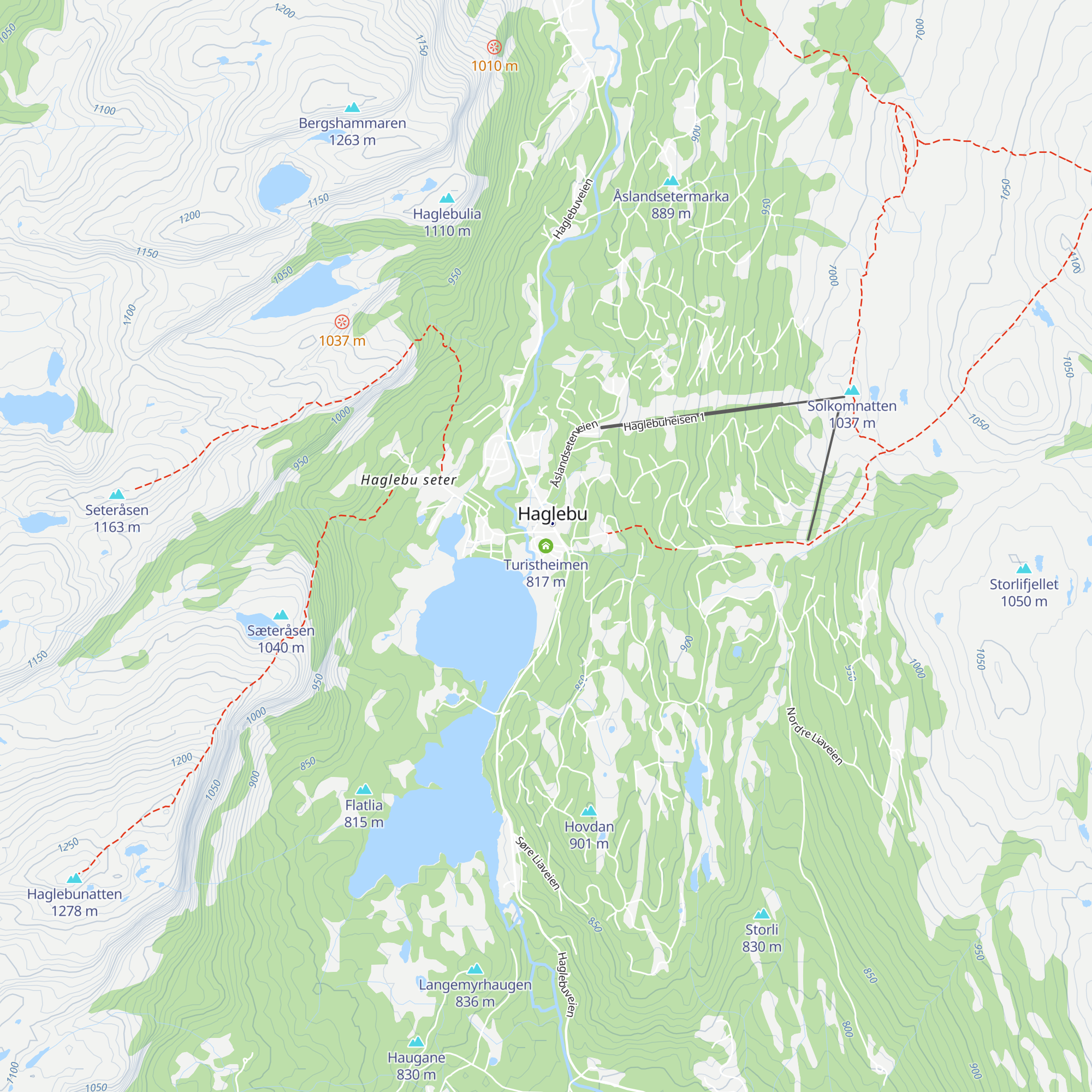 Turistheimen map