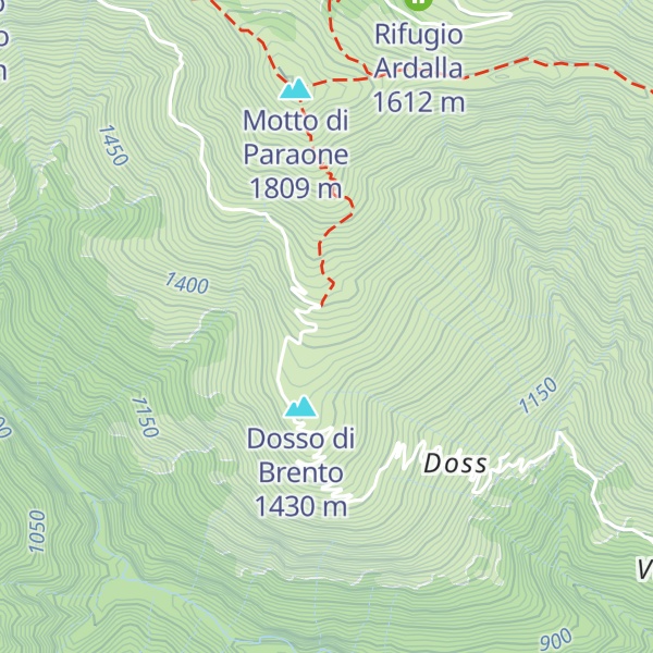 Map of Alpe di Brent