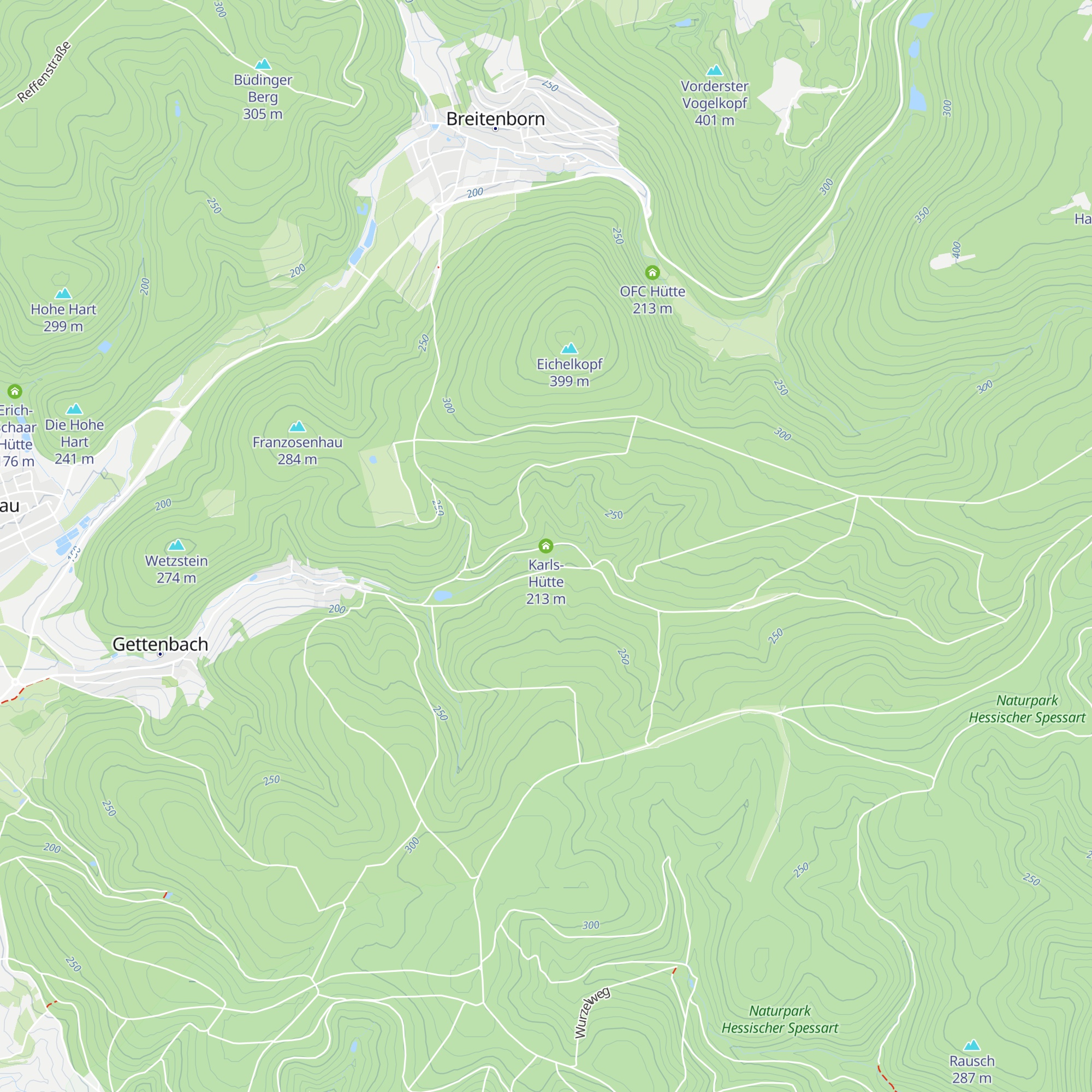 Karls-Hütte map
