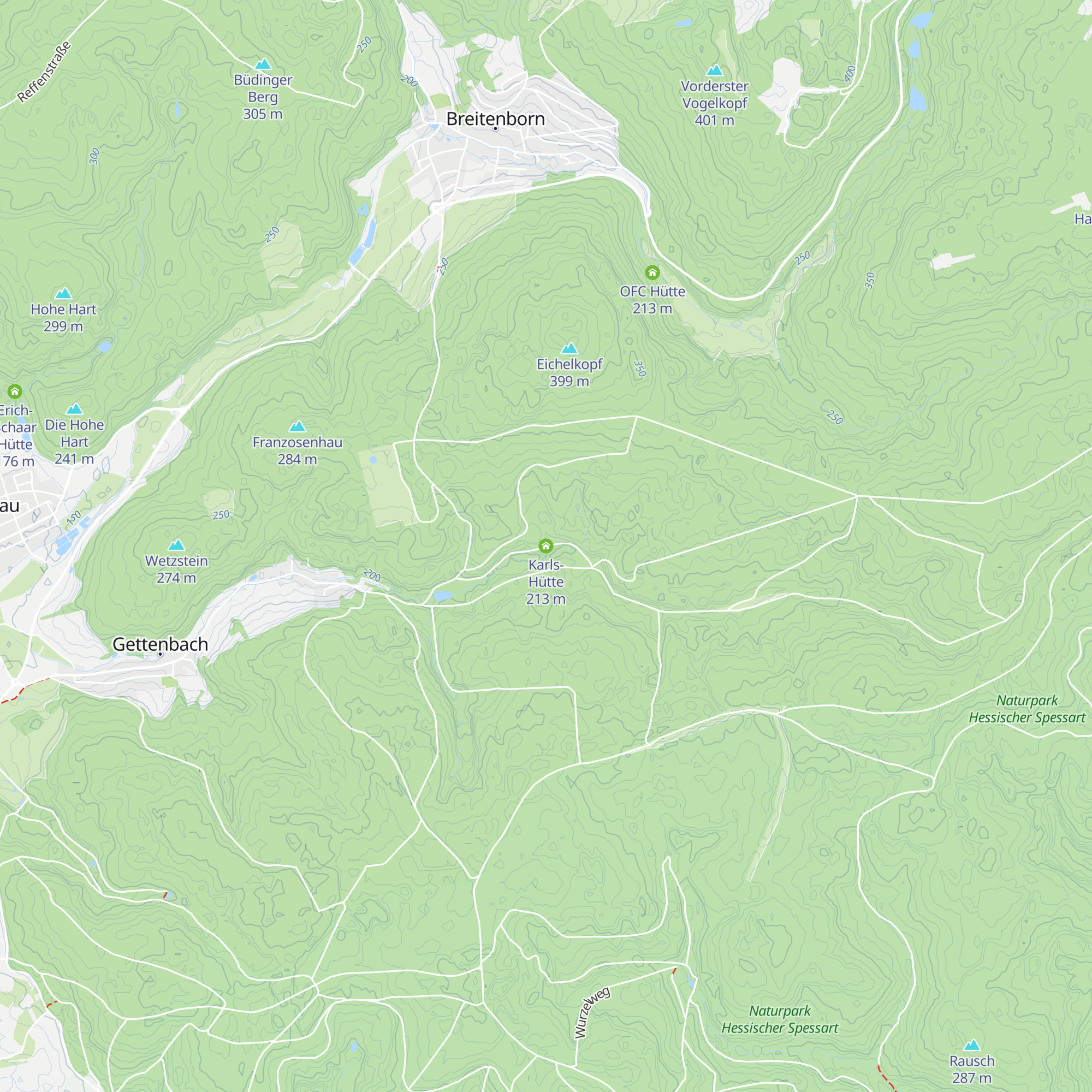Karls-Hütte map