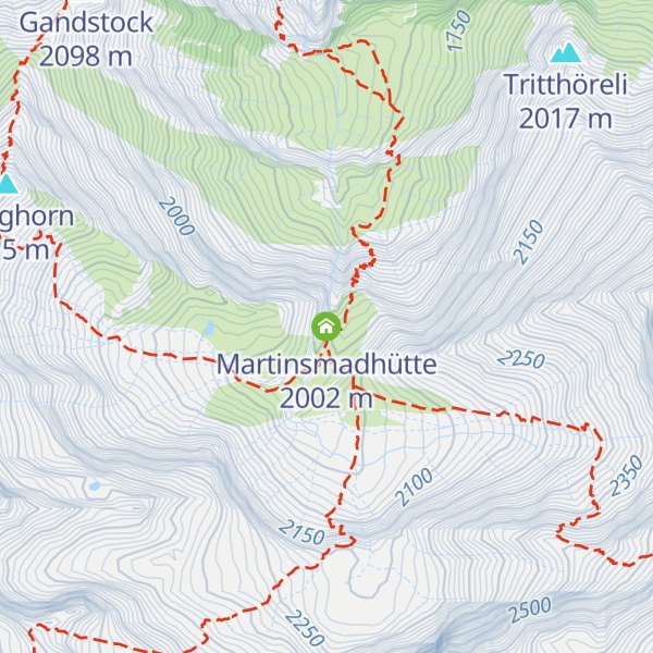 Map of Martinsmadhütte