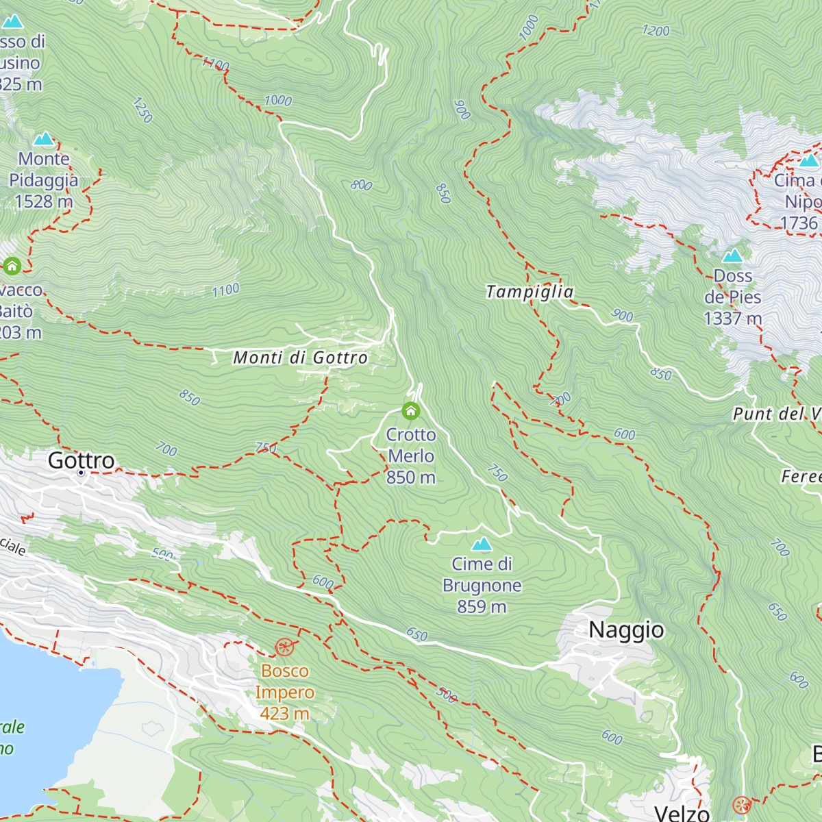 Crotto Merlo map