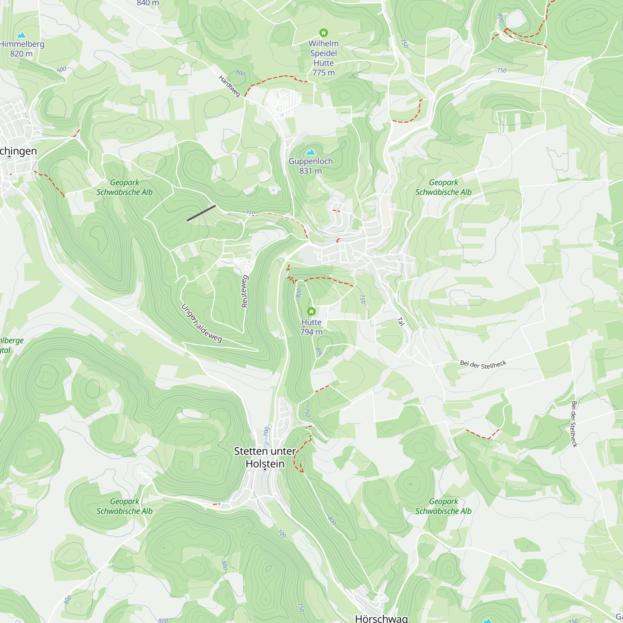 Hütte map
