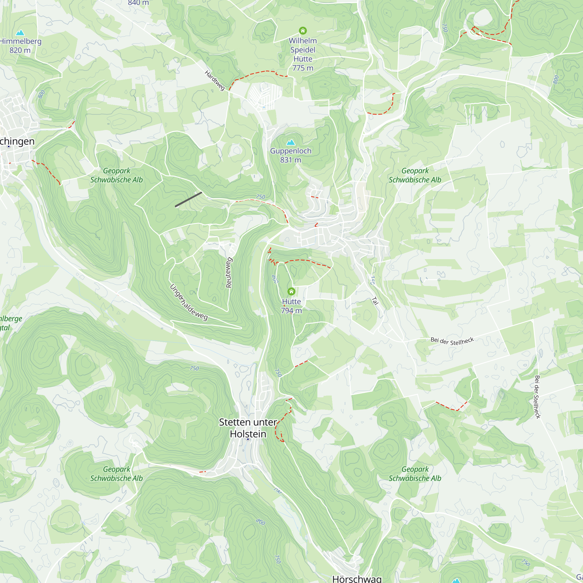 Hütte map