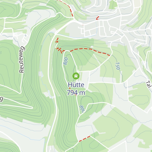Map of Hütte