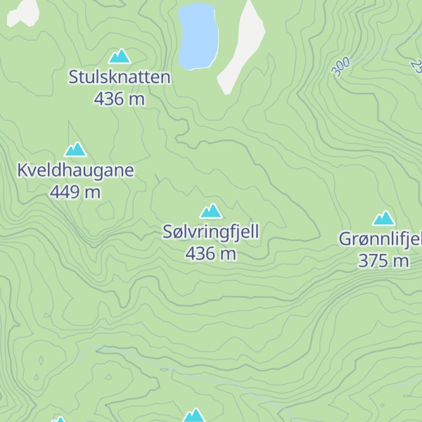Map of Sølvringfjell