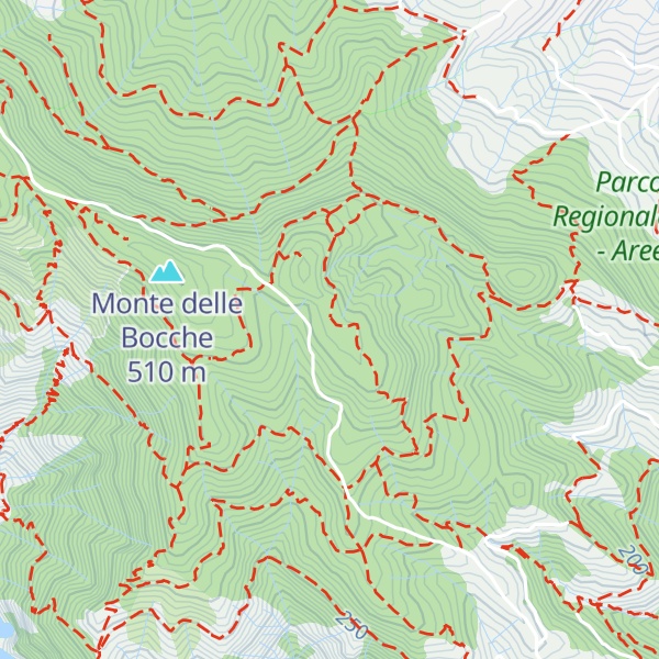Map of Monte Pollone
