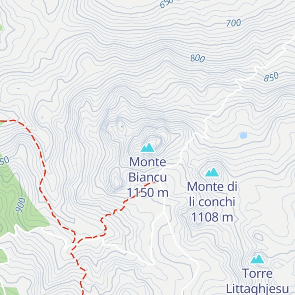 Map of Monte Biancu
