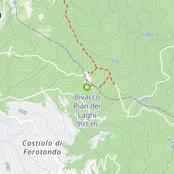Map of Bivacco Pian dei Laghi