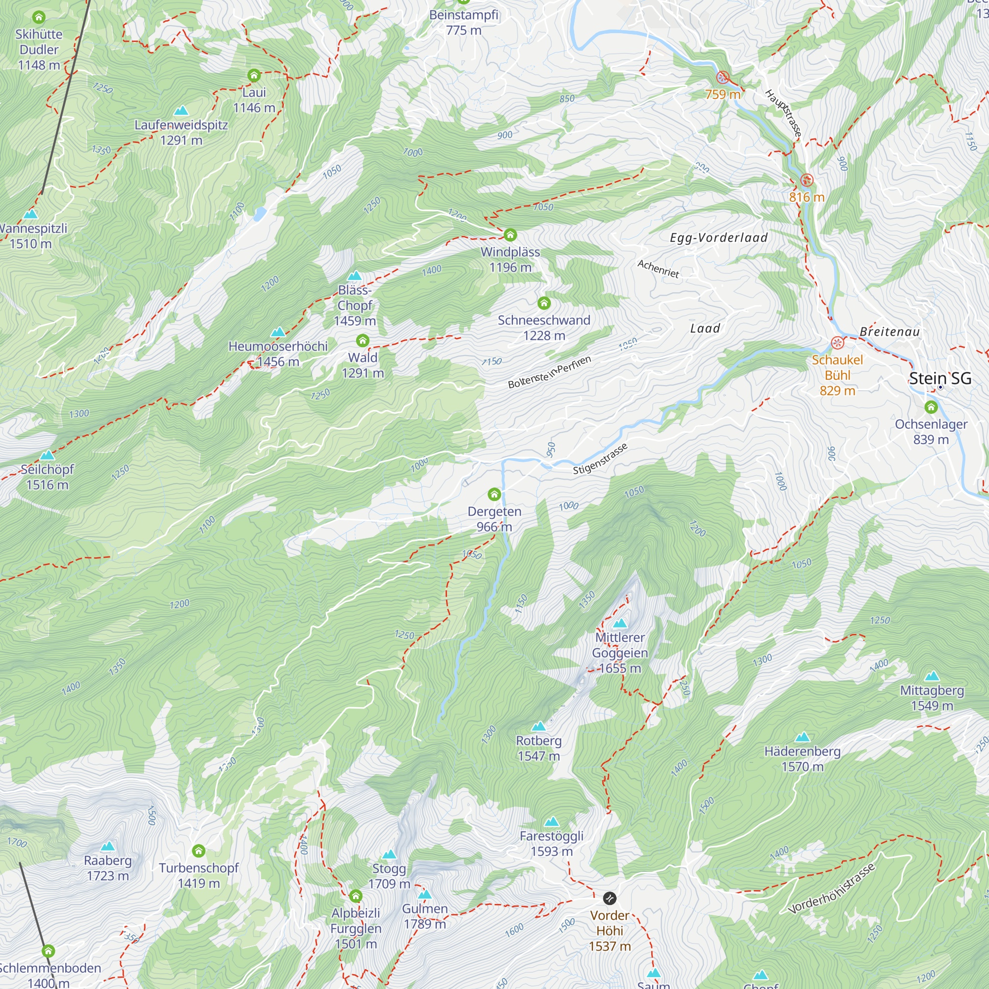 Dergeten map