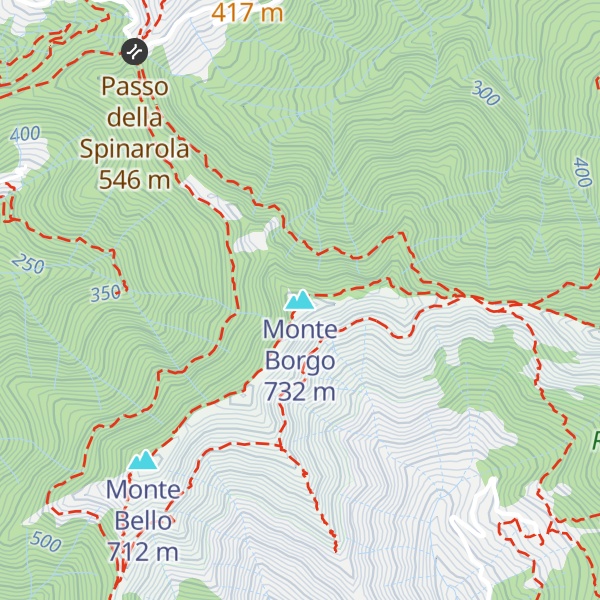 Map of Monte Borgo