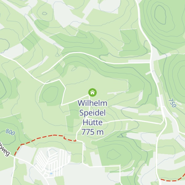 Map of Wilhelm Speidel Hütte