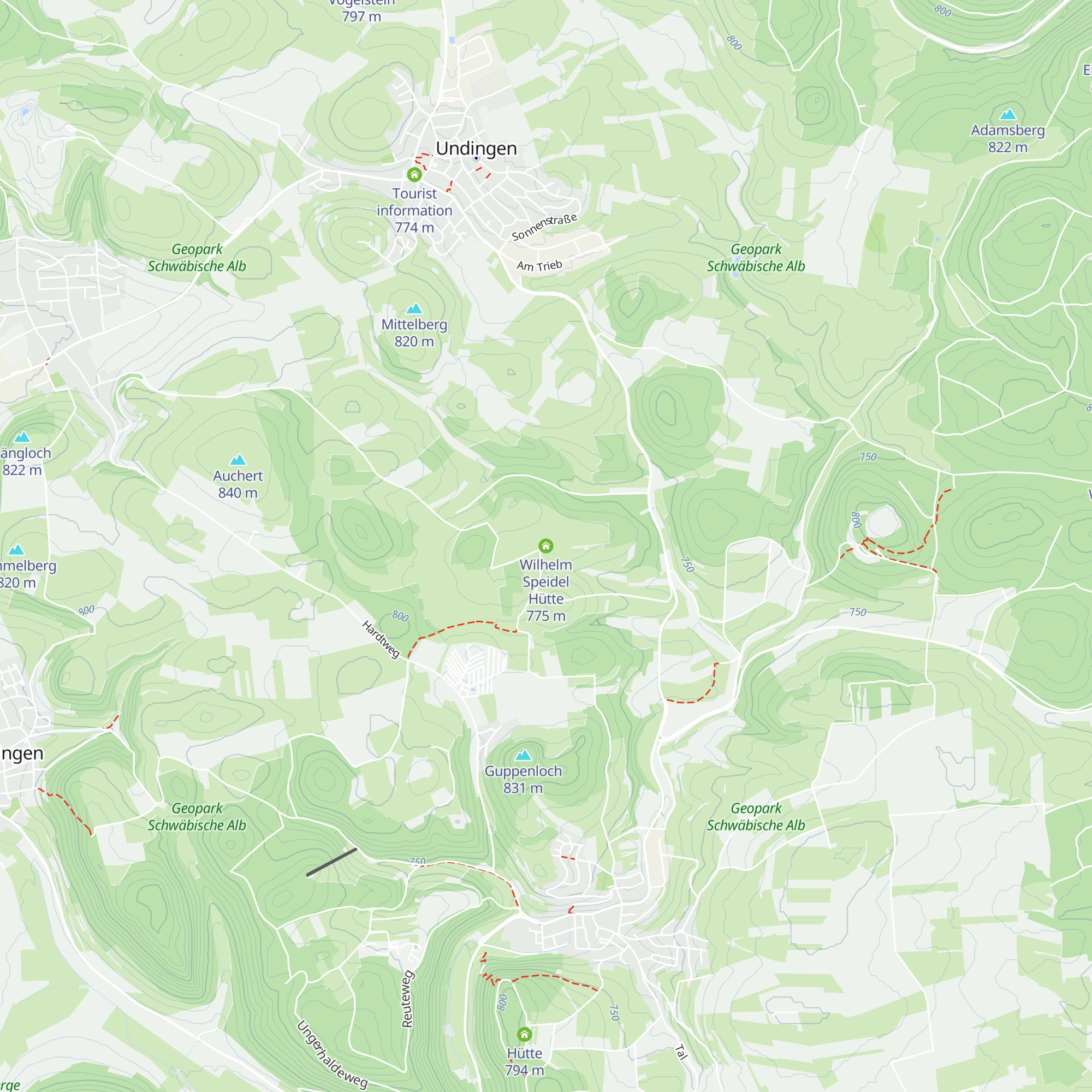 Wilhelm Speidel Hütte map