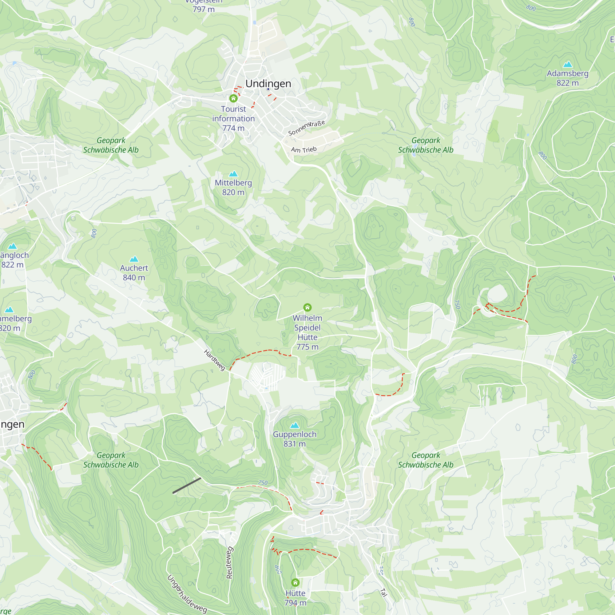 Wilhelm Speidel Hütte map