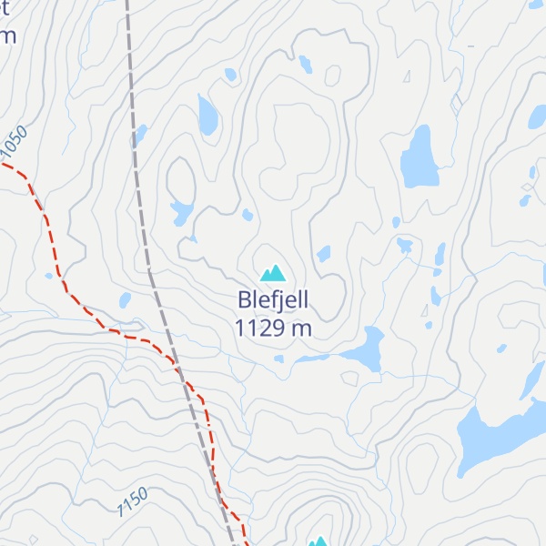 Map of Blefjell